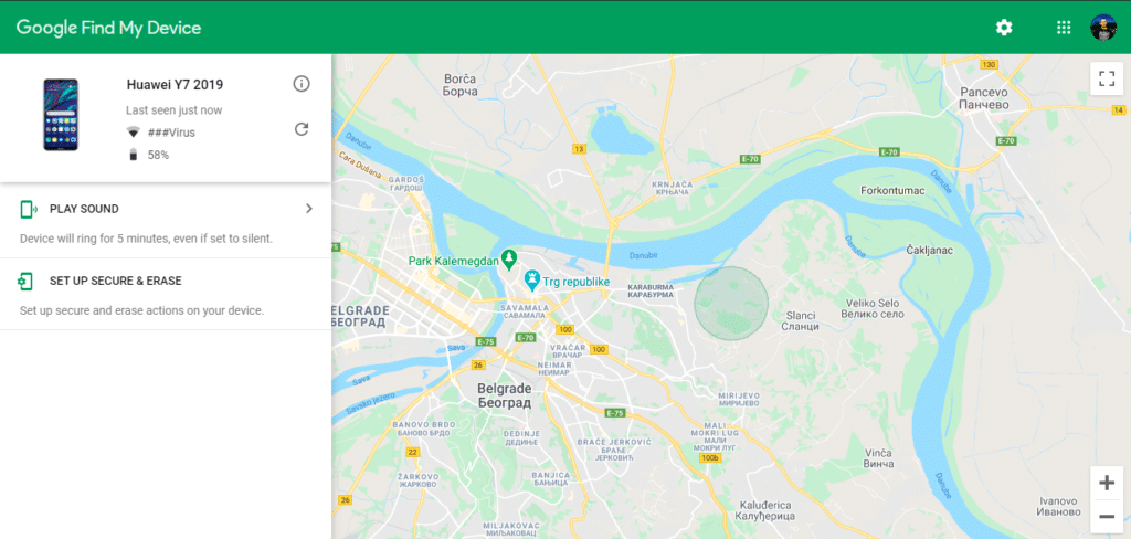 find my phone aplikacija
