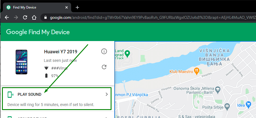 lociranje telefona preko google naloga