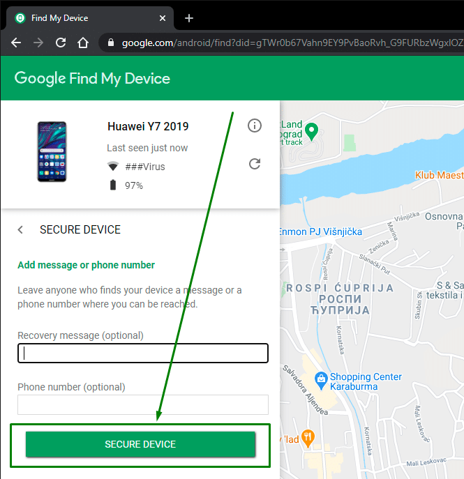 lociranje telefona preko google naloga