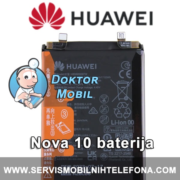 Huawei Nova 10 baterija