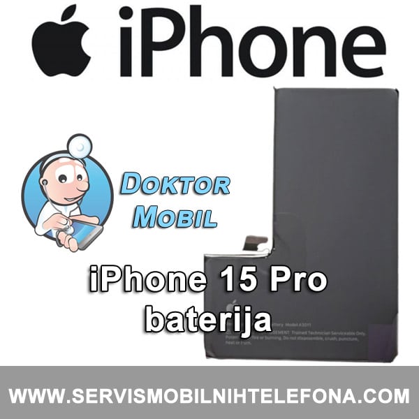Baterija za iPhone 15 Pro