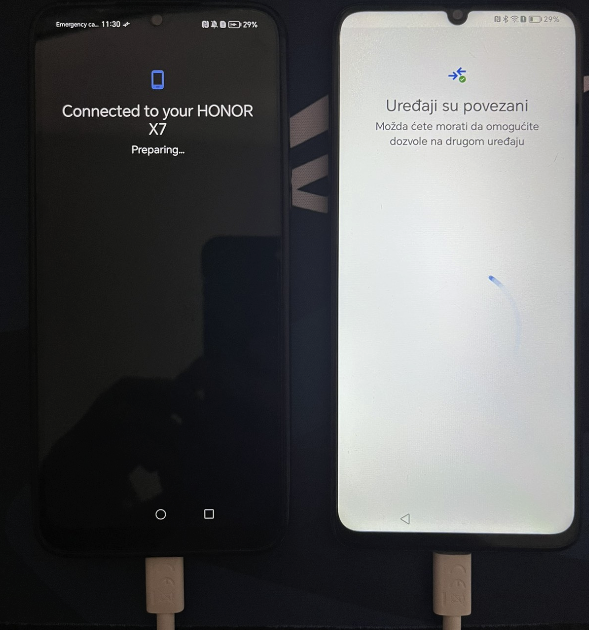 prebacivanje podataka sa androida na android